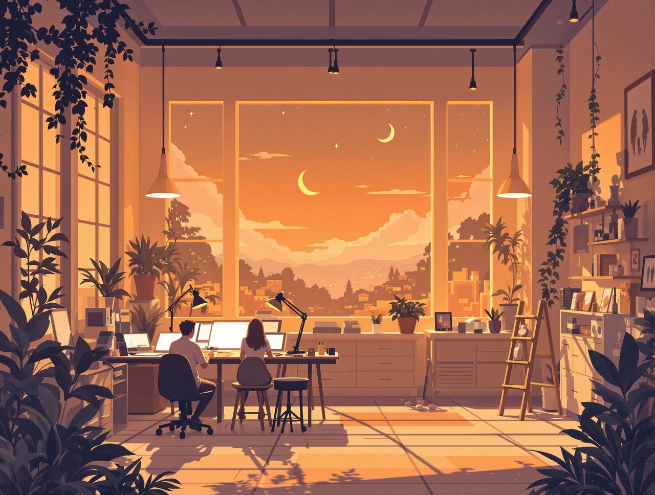 吃瓜短剧创作团队工作场景